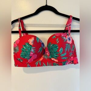 Old Navy Floral Cup Bustier Bikini Top
